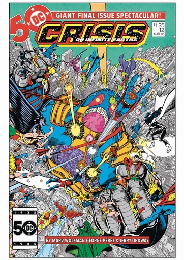 [JAN253227] Crisis On Infinite Earths #12 (Facsimile Edition Cover A Regular George Perez Cover)