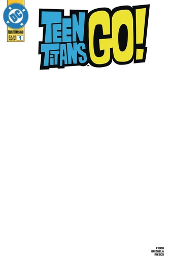 [JAN253212] Teen Titans Go! #1 (Cover B Blank Variant)