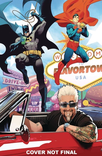 [JAN253196] Batman/Superman: Worlds Finest #37 (Cover D Dan Mora Guy Fieri Cameo Card Stock Variant)