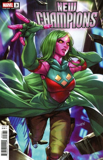 [JAN250866] New Champions #3 (Derrick Chew Viv Vision Variant)