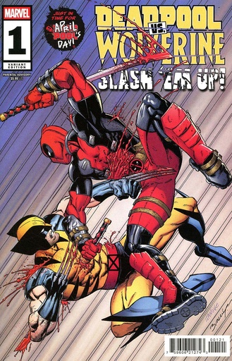 [JAN250709] Deadpool vs. Wolverine: Slash 'Em Up #1 (Mark Bagley Variant)