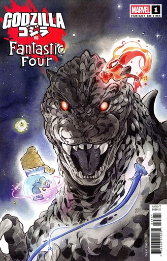 [JAN250655] Godzilla vs. Fantastic Four #1 (Peach Momoko Variant)
