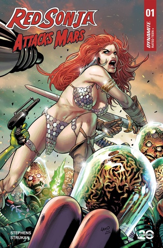 [JAN250175] Red Sonja Attacks Mars #1 (Cover C Greg Land)