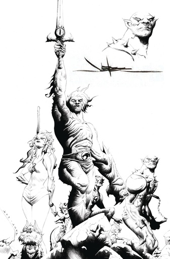 [APR240223] Thundercats #1 (Dynamite Exclusive Line Art Virgin Variant Signed & Remarqued by Jae Lee)