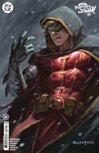 DC vs. Vampires: World War V #8 of 12 (Cover C Puppeteer Lee Card Stock Variant)
