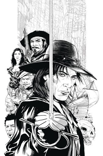 [DEC247291] Solomon Kane: The Serpent Ring #1 (Cover L Patrick Zircher B&W Virgin Variant)