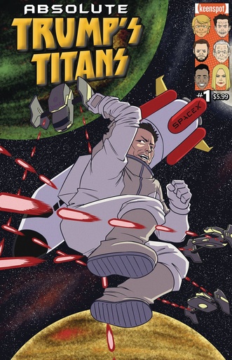 [FEB251725] Absolute Trump's Titans #1 (Cover E Elon Musk GI Joe 65 Parody Variant)