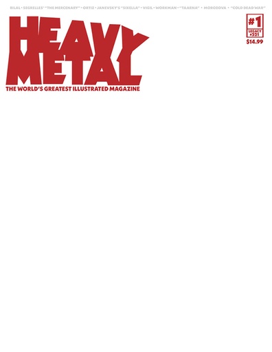 [FEB251679] Heavy Metal Magazine #1 (Cover F Blank Sketch Variant)