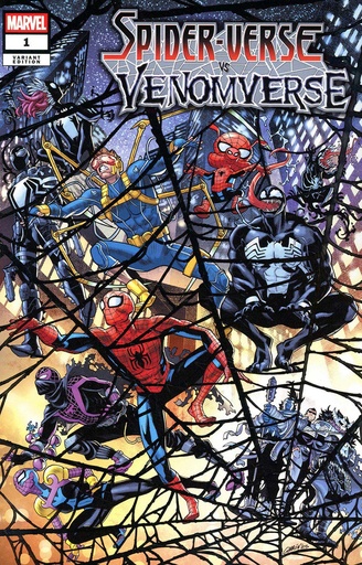 [FEB250992] Spider-Verse vs. Venomverse #1 (Javier Garron Foil Variant)
