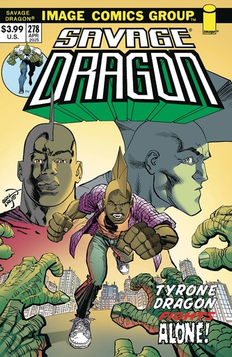 [FEB250559] Savage Dragon #278 (Cover B Erik Larsen 70s Trade Dress Variant)