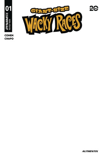 [FEB250155] Giant-Size Wacky Races #1 (Cover D Blank Authentix Variant)