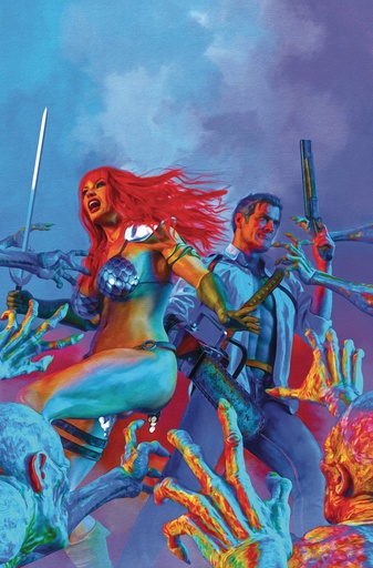 [FEB250119] Red Sonja vs. The Army of Darkness #1 (Cover F Mark Spears Foil Virgin Variant)