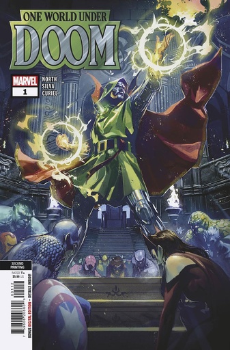 [JAN257040] One World Under Doom #1 of 9 (2nd Printing Ben Harvey Variant)