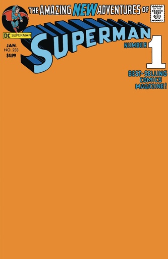 [JAN258460] Superman #233 (Facsimile Edition Cover D Blank Variant)