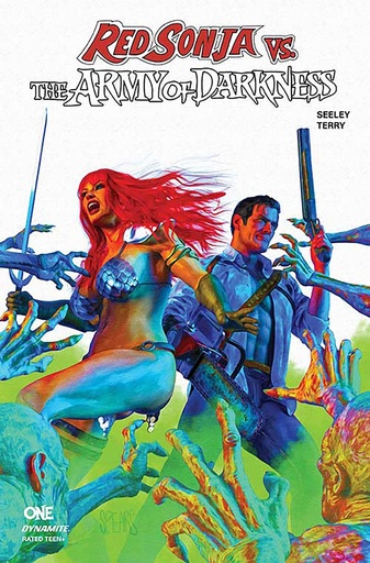 [JAN258452] Red Sonja vs. The Army of Darkness #1 (Cover S Mark Spears White Background Foil Variant)
