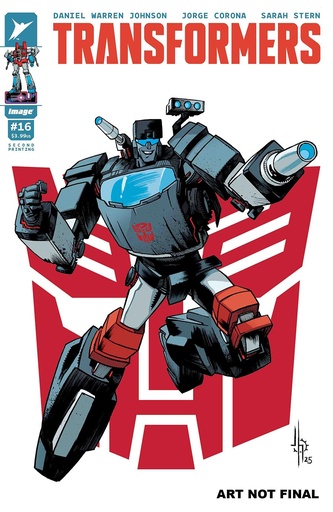 [JAN258468] Transformers #16 (2nd Printing Cover B Jason Howard Autobot Variant)