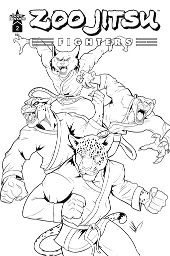 [FEB257116] Zoo Jitsu Fighters #2 (Cover F Wade King B&W Variant)