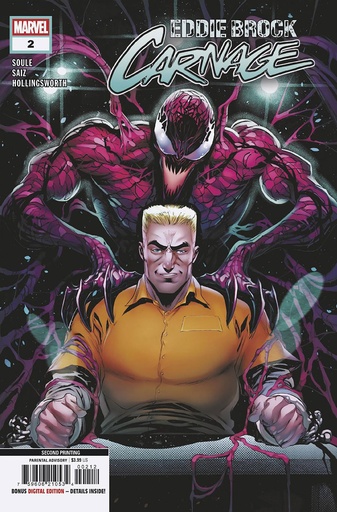 [FEB257231] Eddie Brock: Carnage #2 (2nd Printing Iban Coello Variant)