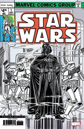 [JAN251018] Star Wars #1 (2025 Facsimile Edition 1:25 Jerry Ordway Variant)