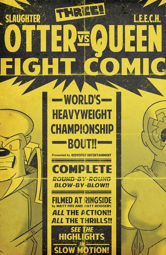 [MAR251462] Slaughter Otter #3 (Cover E Matt Rodgers Fight Poster Variant)