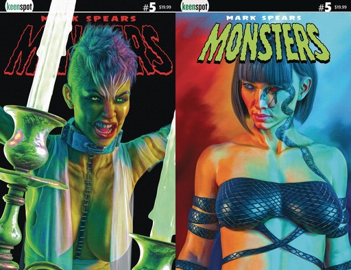 [MAR251450] Mark Spears Monsters #5 (Cover F Holofoil Flip Variant)