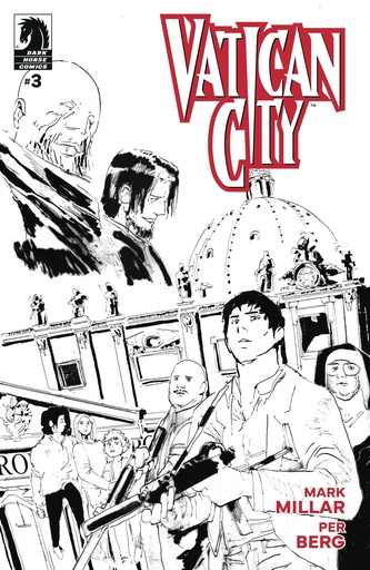 [MAR250884] Vatican City #3 (Cover B Per Berg B&W Variant)