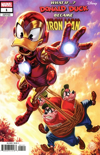 Marvel & Disney: What If...? Donald Duck Became Iron Man #1 (Mark Brooks Variant)