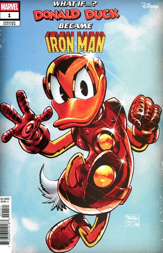 [MAR250474] Marvel & Disney: What If...? Donald Duck Became Iron Man #1 (Dan Panosian Variant)