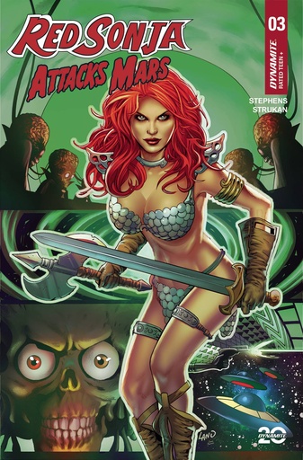 [MAR250108] Red Sonja Attacks Mars #3 (Cover C Greg Land)