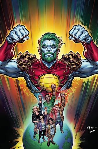 [MAR250034] Captain Planet #2 (Cover E Chad Hardin Metal Premium Variant)