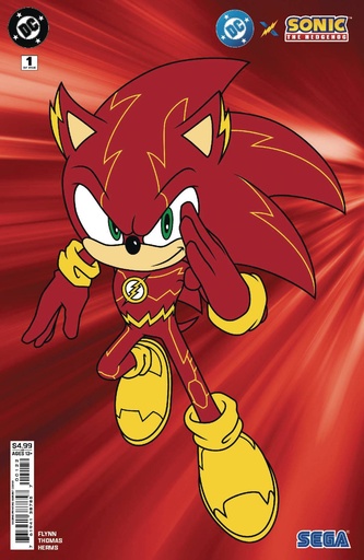 [FEB258320] DC x Sonic the Hedgehog #1 of 5 (2nd Printing Cover B Flash Card Stock Variant)