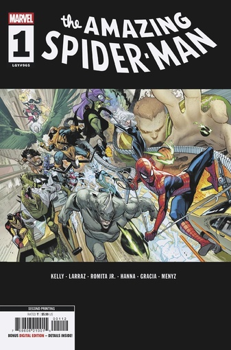 [FEB258665] Amazing Spider-Man #1 (2nd Printing Pepe Larraz Variant)