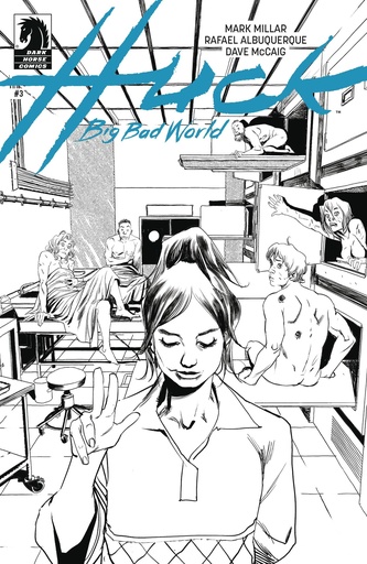 [APR250986] Huck: Big Bad World #3 (Cover B Rafael Albuquerque B&W Variant)