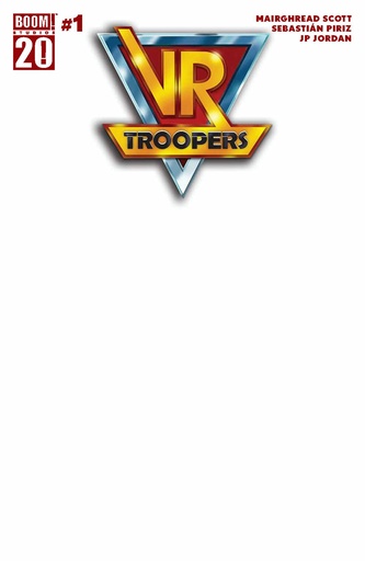 [APR250960] VR Troopers #1 (Cover F Blank Variant)