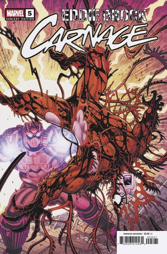 [APR250544] Eddie Brock: Carnage #5 (Nick Bradshaw Bring on the Bad Guys Variant)