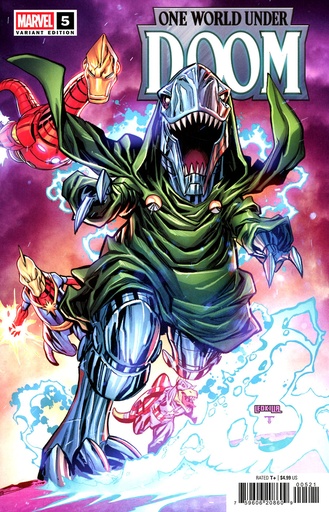 [APR250409] One World Under Doom #5 of 9 (Ken Lashley Doomasaur Variant)