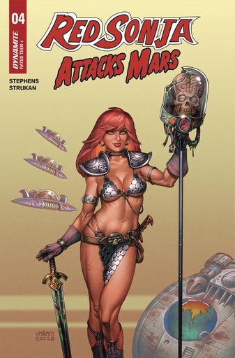 [APR250125] Red Sonja Attacks Mars #4 (Cover A Joseph Michael Linsner)