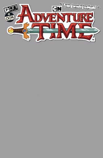 [MAY251558] Adventure Time #4 (Cover C Marceline Gray Blank Sketch Variant)