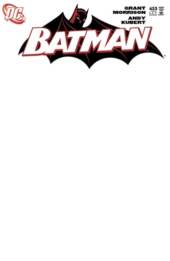 [MAY253372] Batman #655 (Facsimile Edition Cover D Blank Variant)