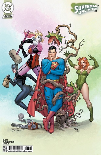 [MAY253209] Superman Unlimited #3 (Cover E Frank Cho Gotham City Sirens Card Stock Variant)