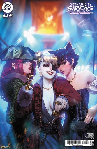[MAY253156] Gotham City Sirens: Unfit for Orbit #3 of 5 (Cover B Noobovich Card Stock Variant)