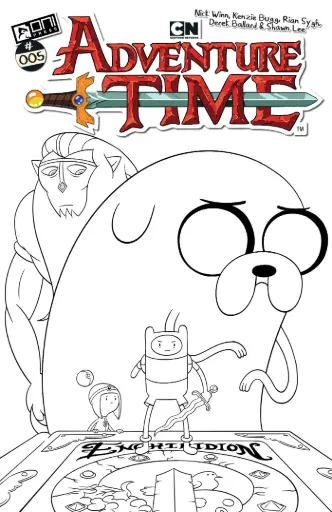Adventure Time #5 (1:50 Nick Winn B&W Variant)