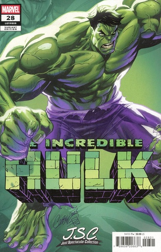 Incredible Hulk #28 (J Scott Campbell Just Spectacular Collection Variant)