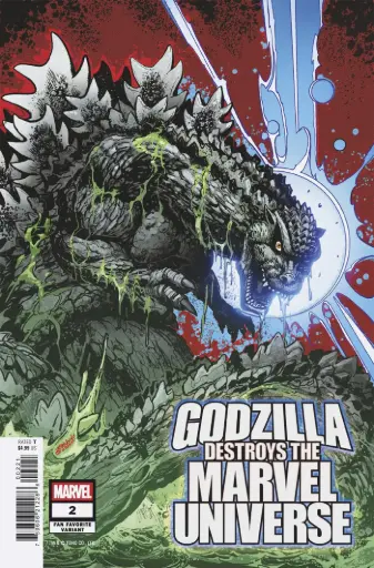 Godzilla Destroys the Marvel Universe #2 (Jeff Zornow Fan Favorite Variant)