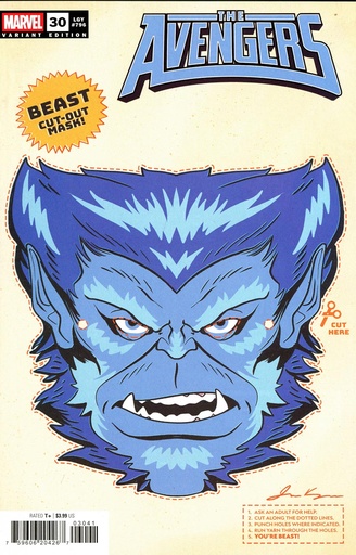 [JUL251957] Avengers #30 (Retro Halloween Mask Variant)