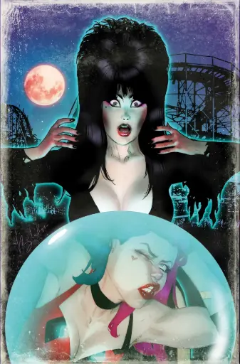 [AUG252784] Harley Quinn X Elvira #1 (1:10 Ben Caldwell Virgin Variant)