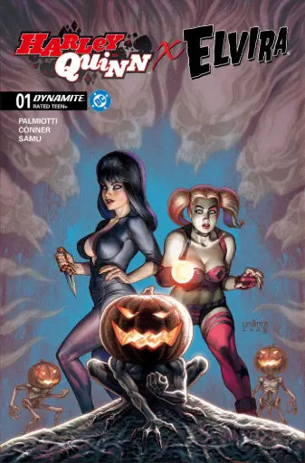 [AUG252773] Harley Quinn X Elvira #1 (Cover C Joseph Michael Linsner)