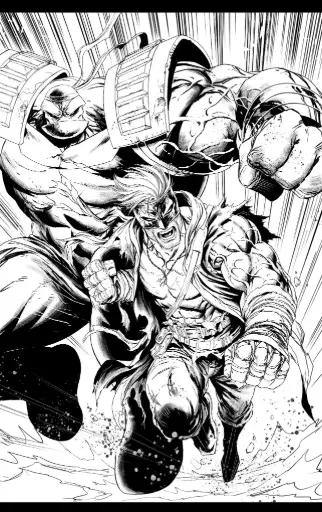 [AUG255171] Final Boss #1 (Cover J Tyler Kirkham Youngblood Team Up B&W Virgin Variant)