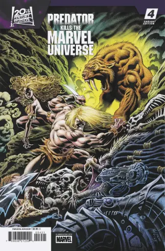 Predator Kills the Marvel Universe #4 (Kyle Hotz Hunting The Hunters Variant)