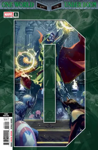 [APR257361] One World Under Doom #1 of 9 (3rd Printing Ben Harvey Variant)